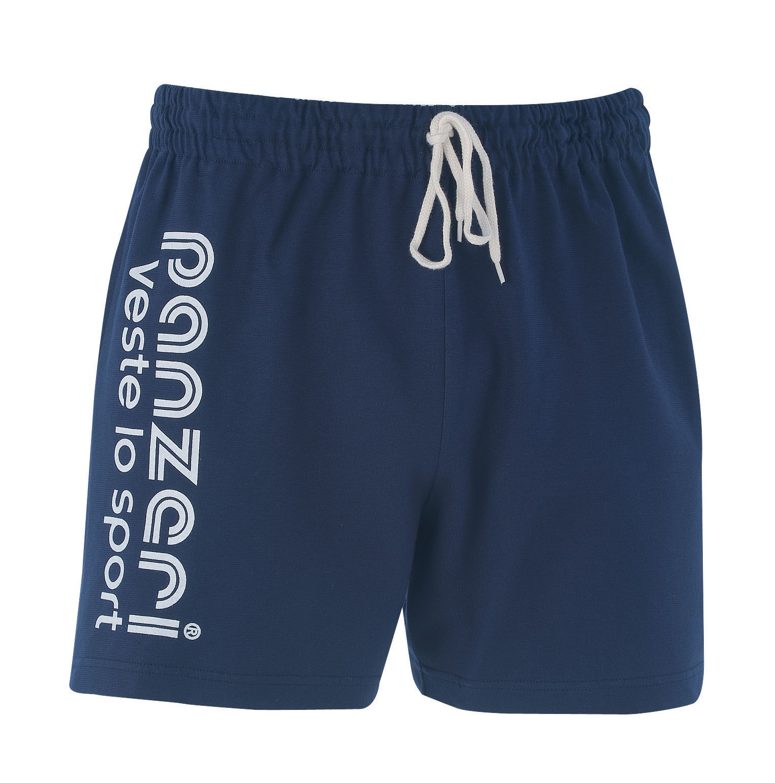 Short Femme – Uni A – Bleu Marine / Blanc – Image 2
