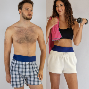 🇫🇷 Bandeau Stomie Polyvalent – Quotidien & Bain – Bleu Roi