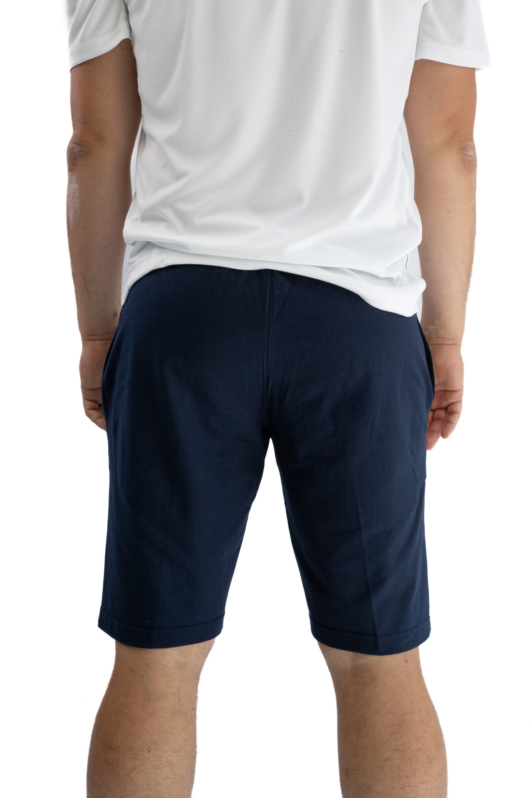 Bermuda Homme – Park B – Bleu Marine / Orange Fluo – Image 4