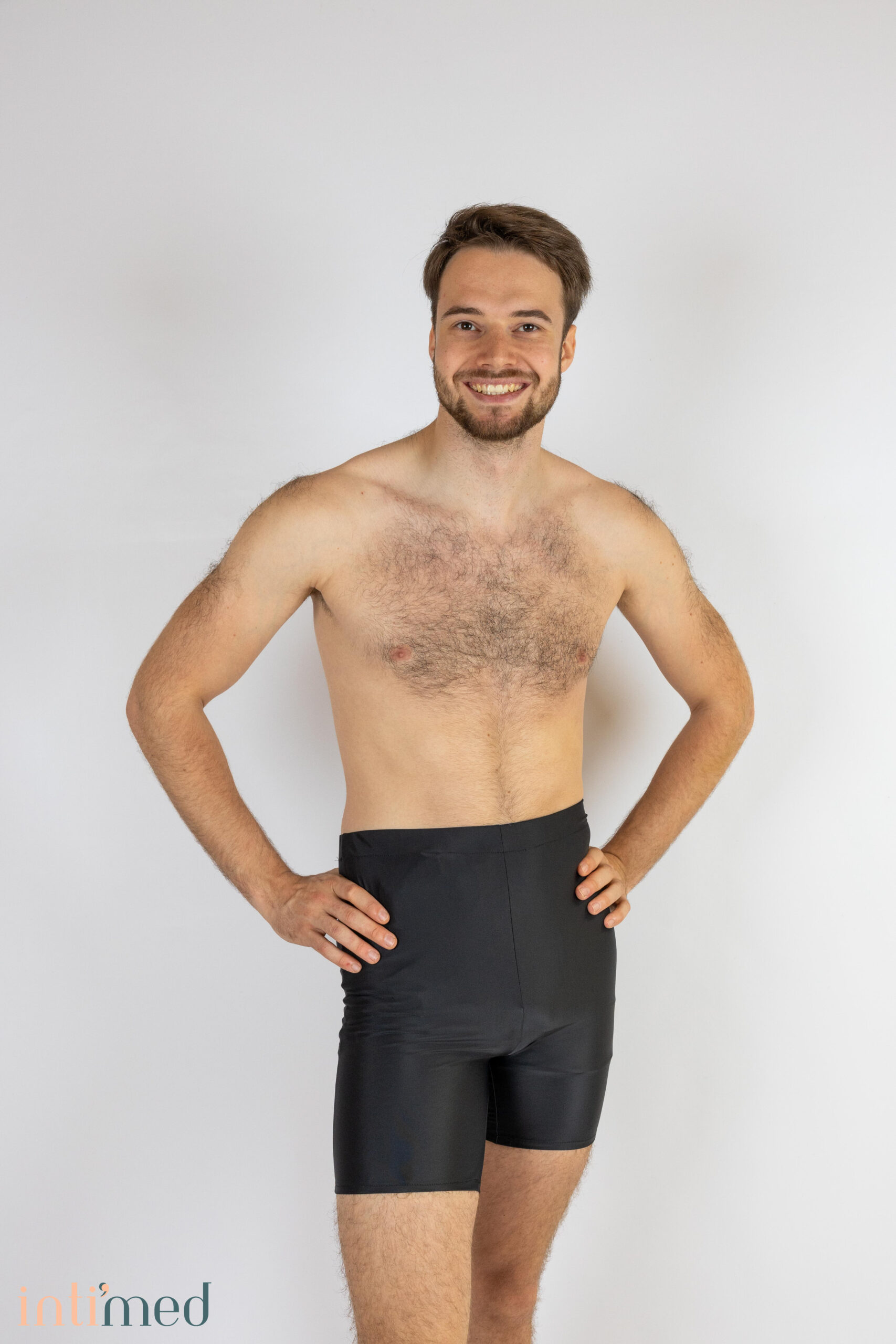 Boxer Bain adapté stomie – Taille Haute – Homme