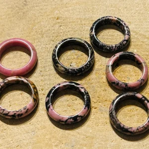 Bague en Rhodonite, taille 60
