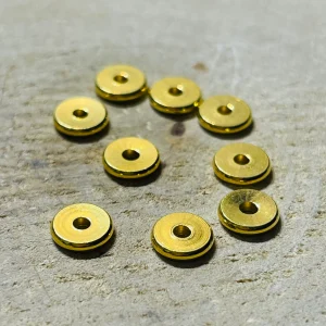 Lot de 20 intercalaires rond doré 8 mm pour bracelet