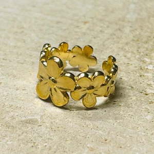 Bague Fleur, Taille 43-50(réglable)