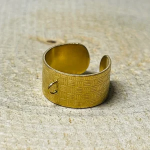 Lot de 5 Bagues pour creation, Taille 53-61 ( réglable )