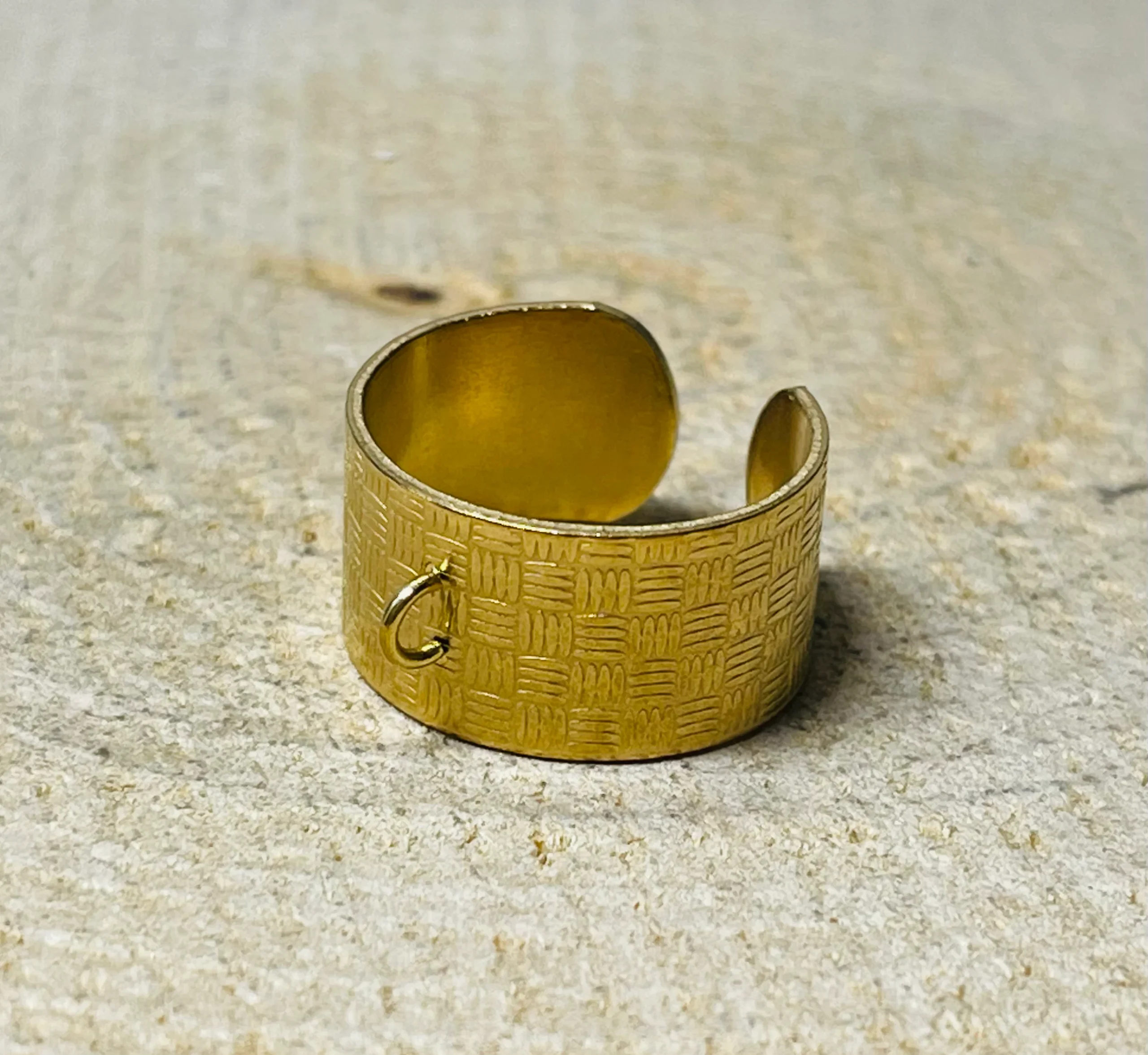 Lot de 5 Bagues pour creation, Taille 53-61 ( réglable )