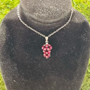 Pendentif en Grenat en forme de Grappe de raisin