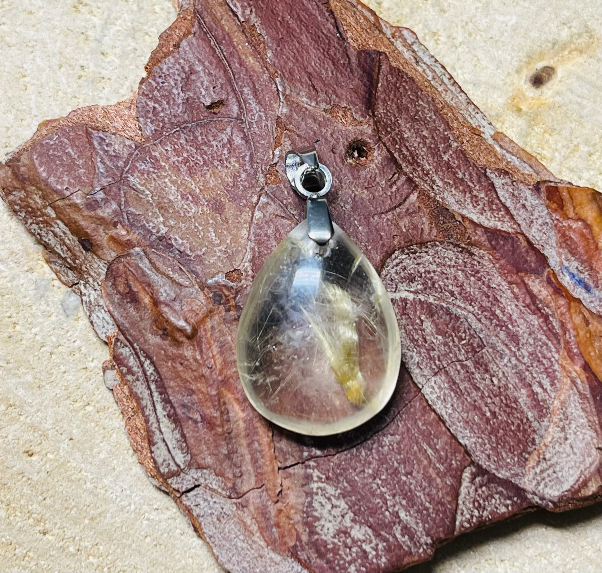 Pendentif en Quartz rutile doré au choix – Image 7