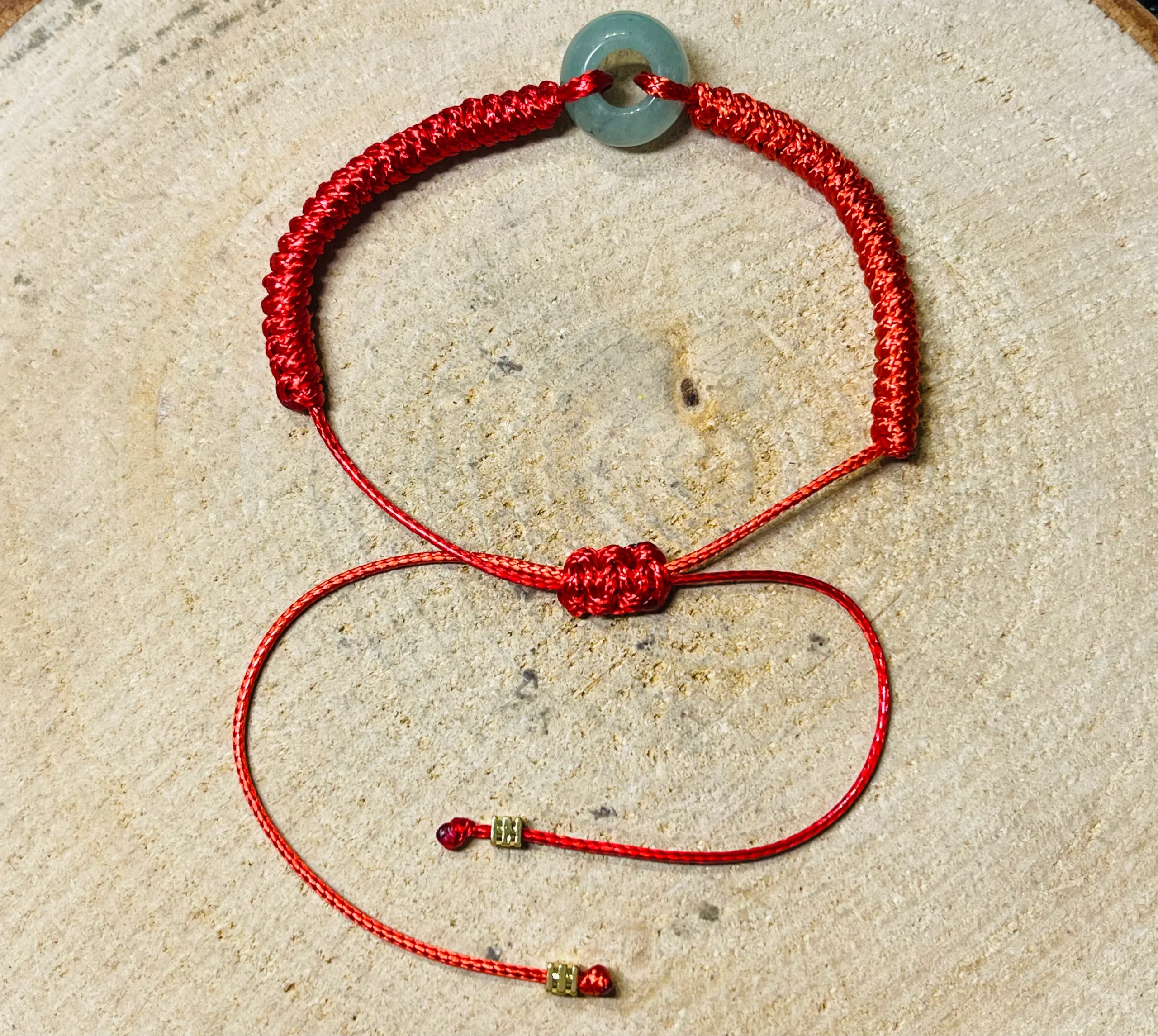 Lot de 5 Bracelets réglables en perle naturelle en Aventurine verte (43) – Image 2