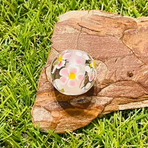 Lot de Perles en verre fleur pour bracelet