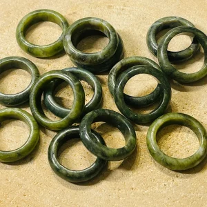 Bague en Jade vert, Taille 53