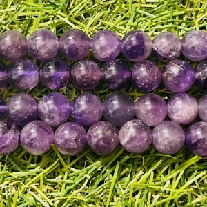 Perles en pierre naturelle en Améthyste en 8 mm