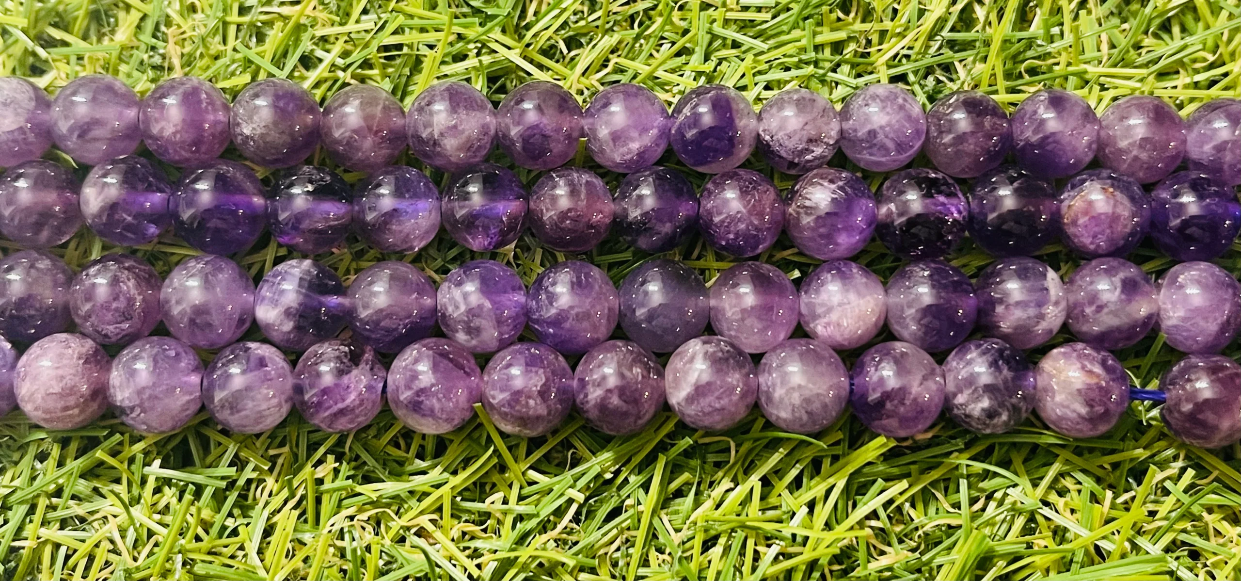 Perles en pierre naturelle en Améthyste en 8 mm