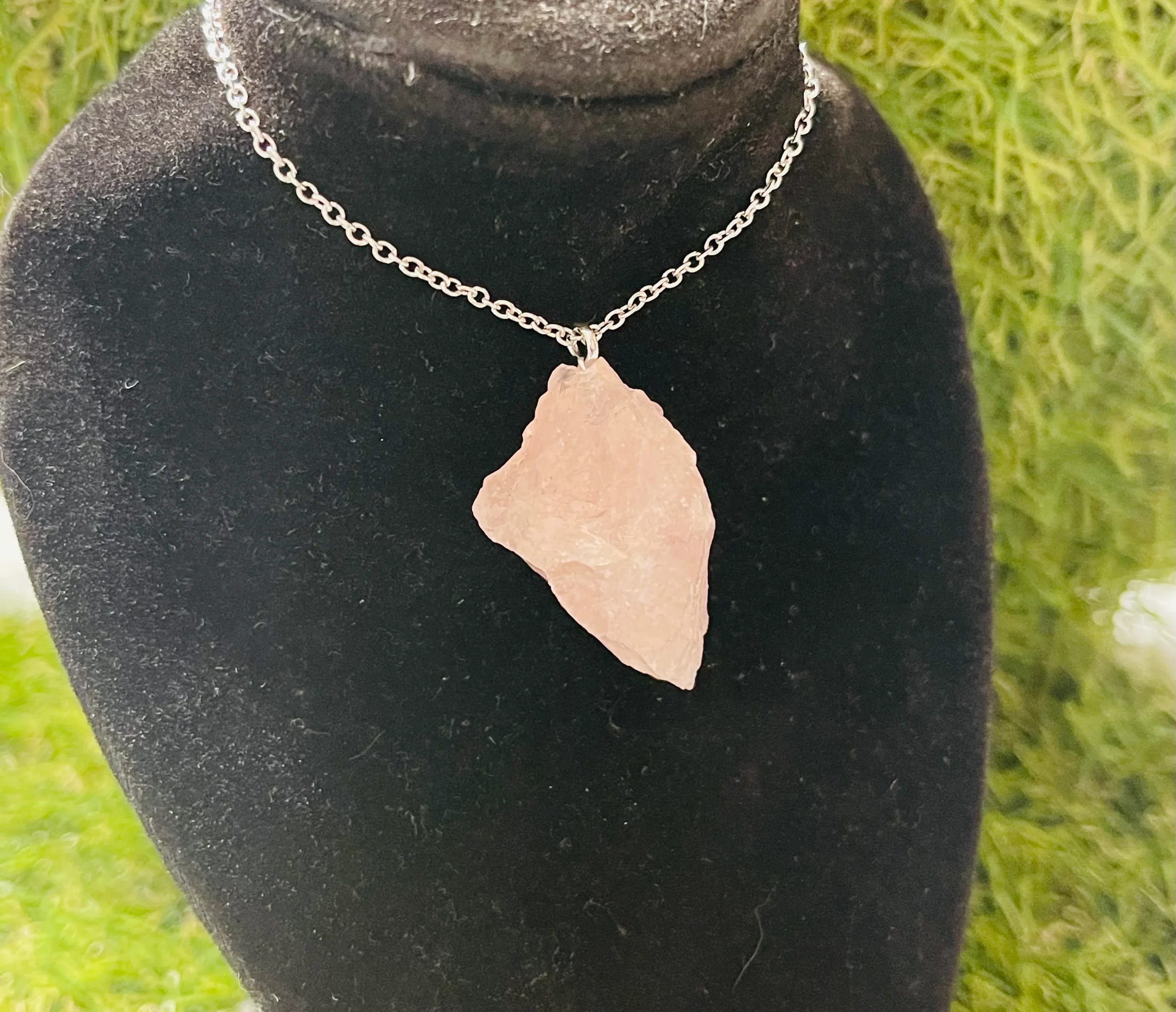 Pendentif en Quartz rose brut – Image 4