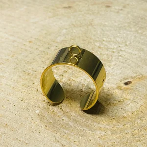 Lot de 5 Bagues pour creation, Taille 57-61( réglable )