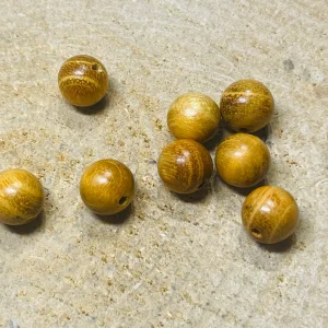 Perles en Bois de Bocote en 8 mm