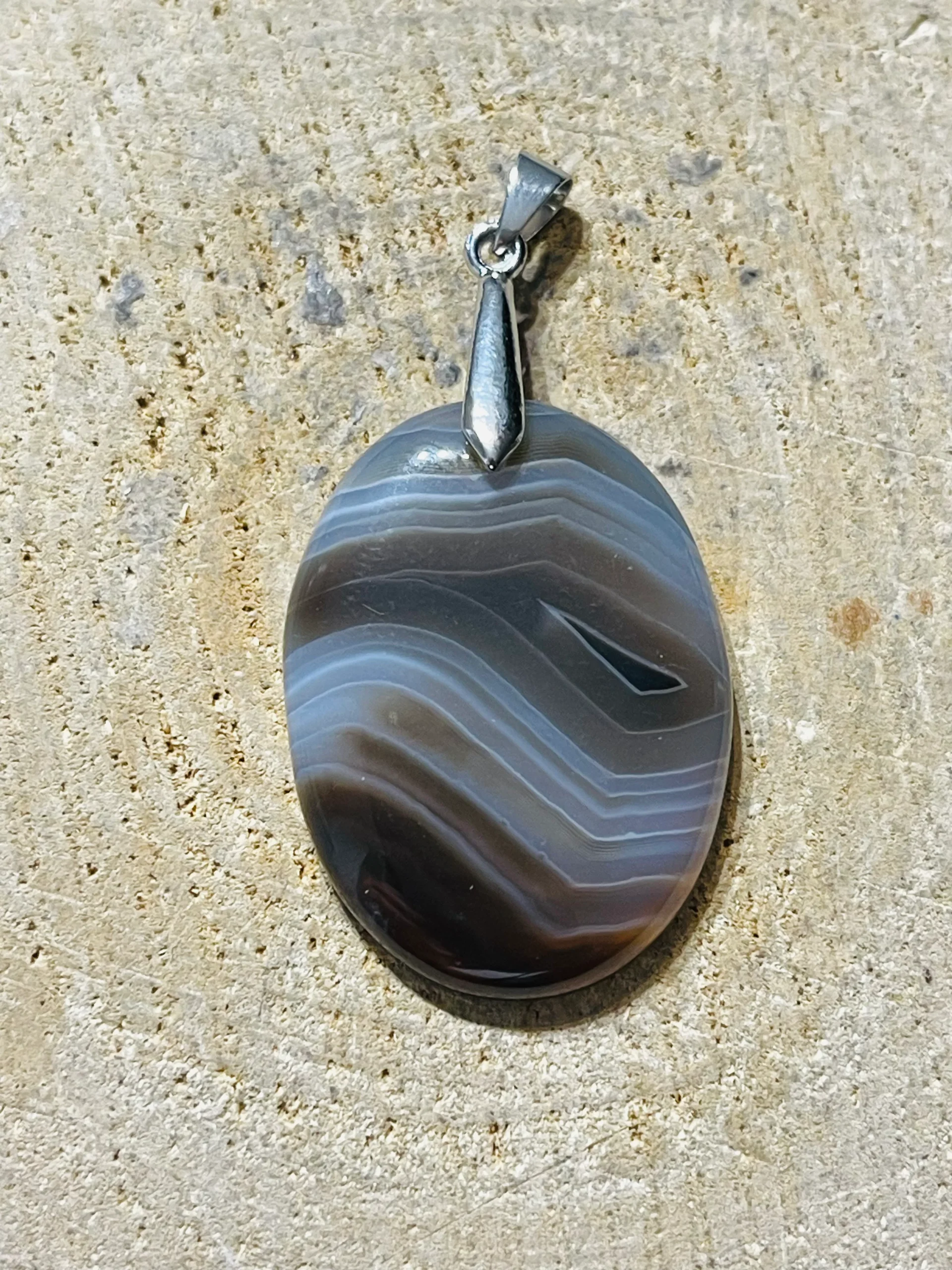 Pendentifs en Agate à bandes au choix (2) – Image 3