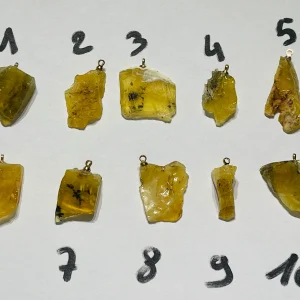 Pendentif en Opale jaune brute
