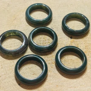 Bague en Agate mousse, taille 60