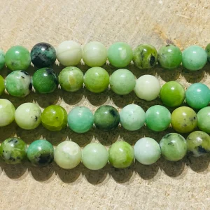 Perles en pierre naturelle Serpentine en 8 mm