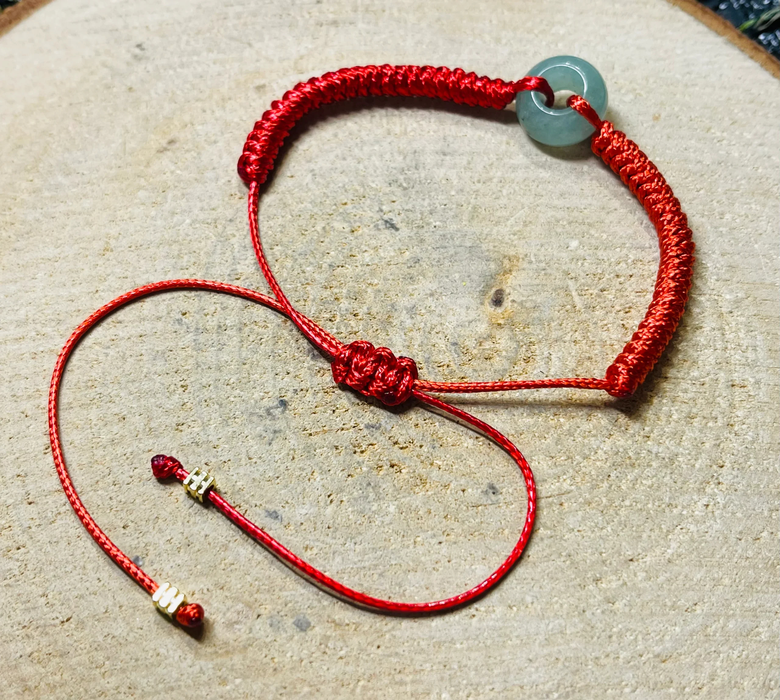 Lot de 5 Bracelets réglables en perle naturelle en Aventurine verte (43) – Image 3