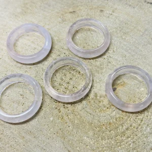 Bague en Quartz rose,taille 62