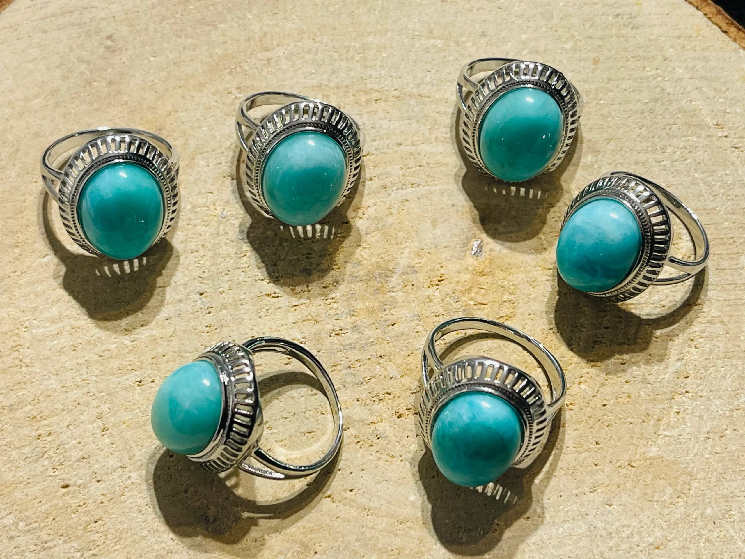 Bague sertie d'une Amazonite – Image 3