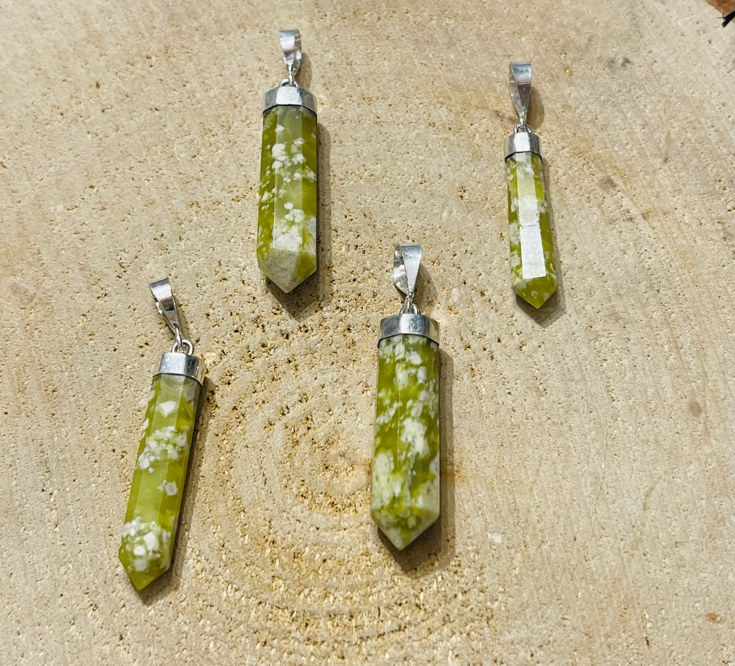 Pendentif en Serpentine et Argent 925 au choix – Image 3