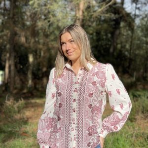 Chemise Tania Bordeaux