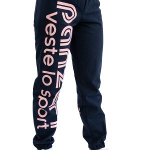 Jogging Femme – Uni H – Bleu Marine / Rose