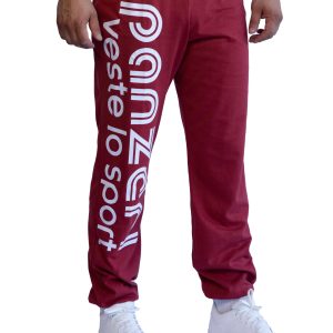 Jogging Homme – Uni H – Bordeaux / Blanc