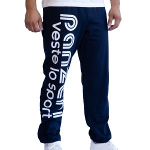 Jogging Homme – Uni H – Bleu Marine / Blanc