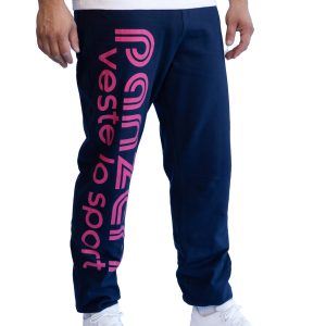 Jogging Homme – Uni H – Bleu Marine / Fuchsia