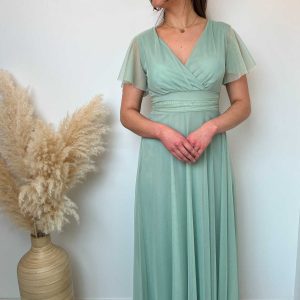 ROBE VOILE VERT D’EAU