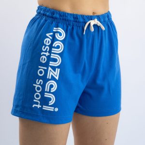 Short Femme – Uni A – Bleu Roi / Blanc