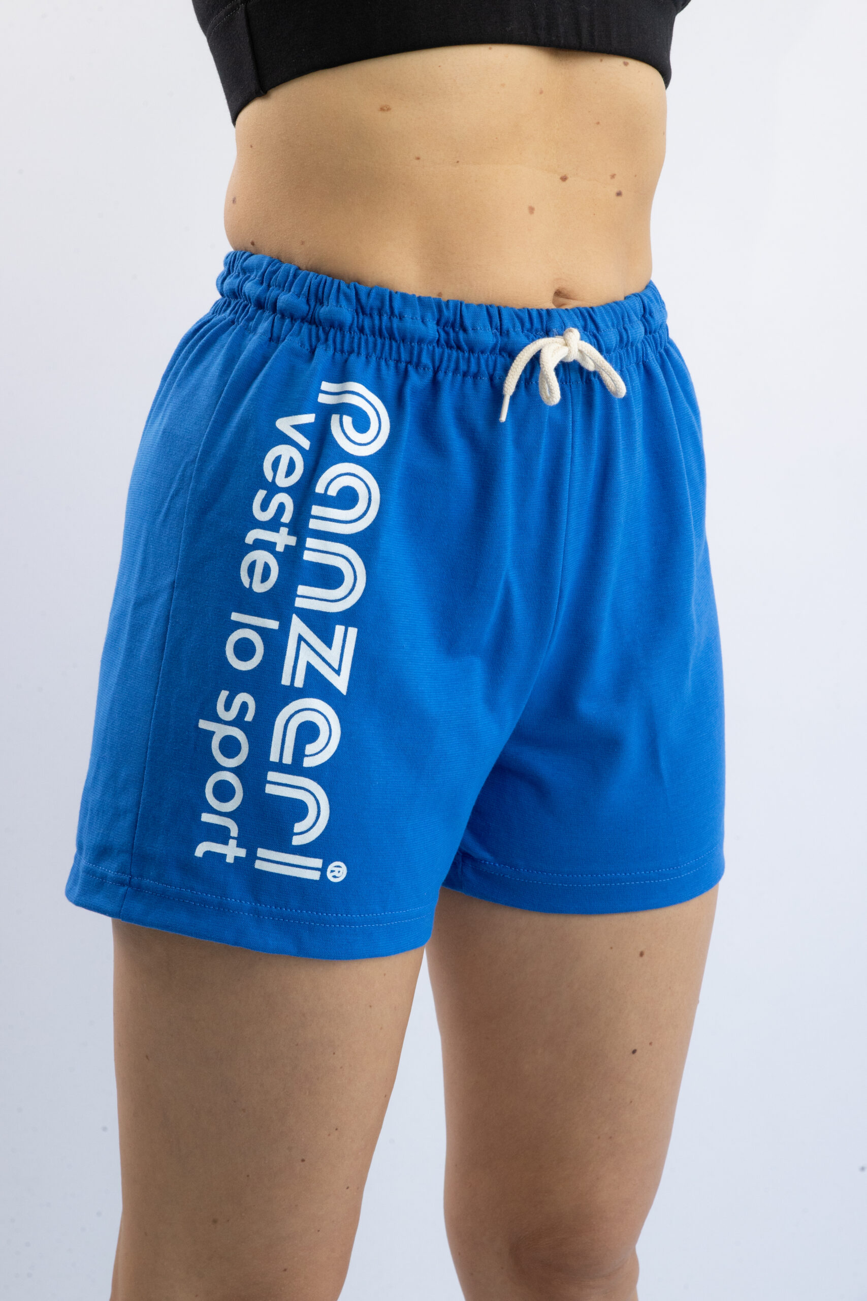 Short Femme – Uni A – Bleu Roi / Blanc