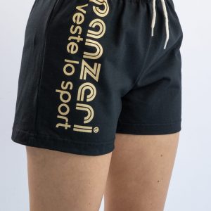 Short Femme – Uni A – Noir / Or