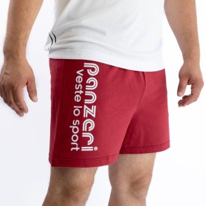 Short Homme – Uni A – Bordeaux / Blanc