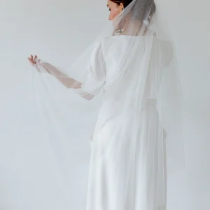 Voile mariée sans dentelle