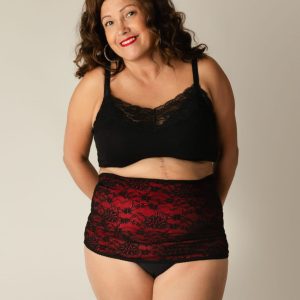 Bandeau stomie en dentelle – Audacieuse