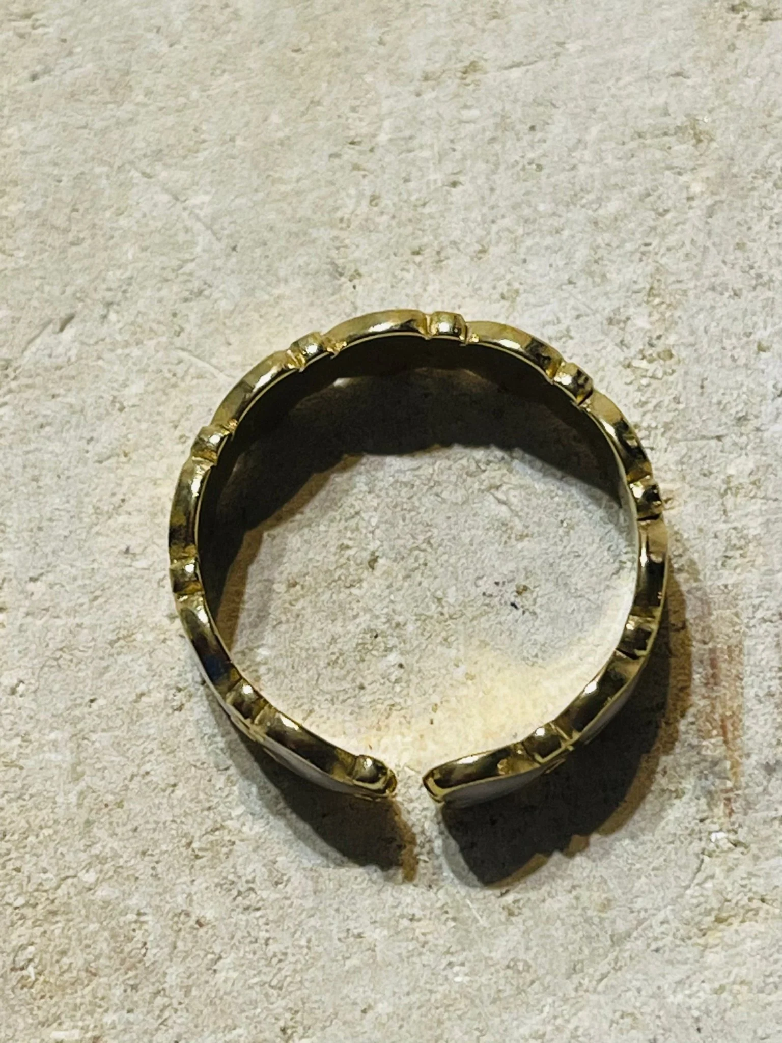 Bague cœur blanc, taille réglable – Image 5