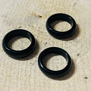 Bague en Agate noire