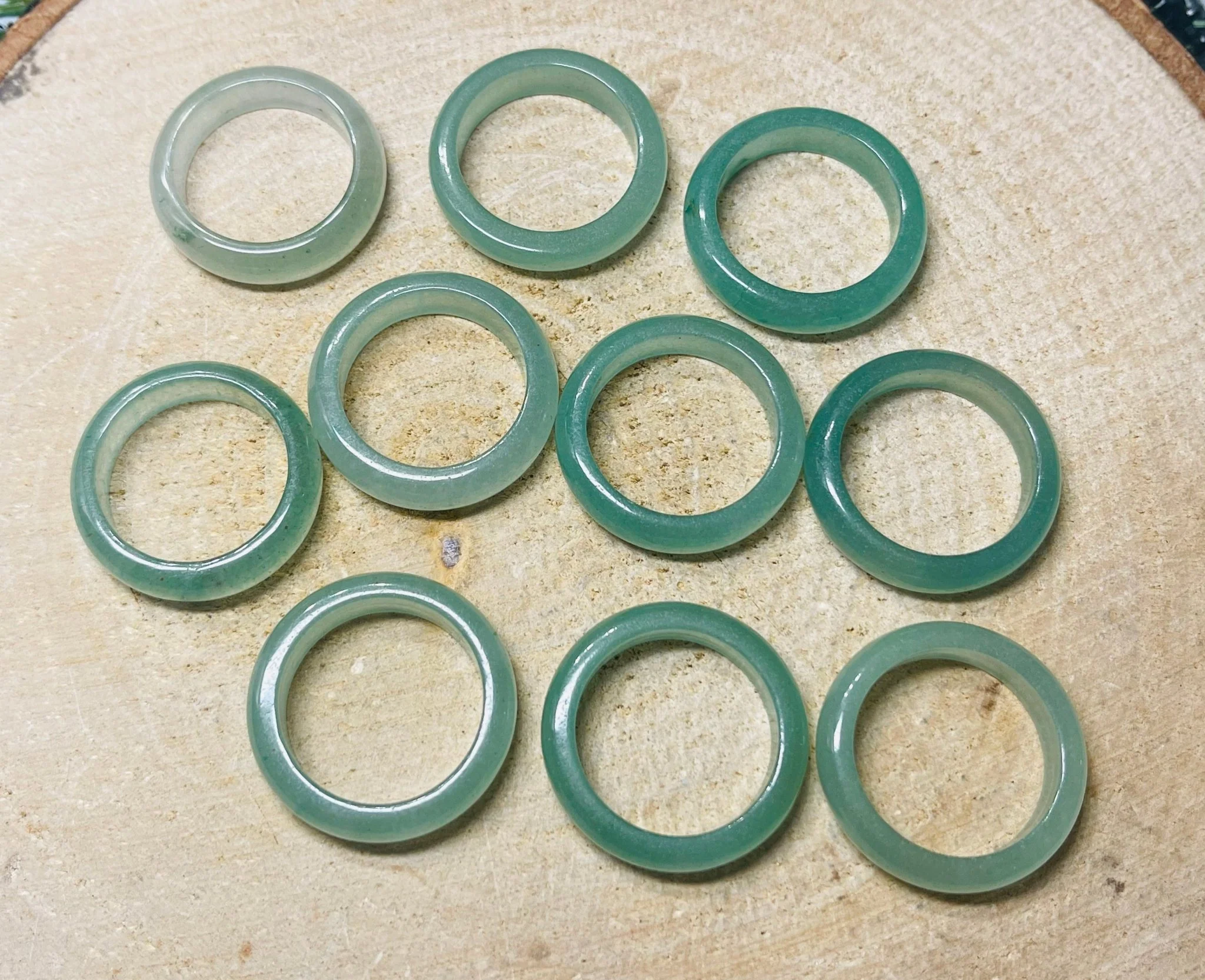 Bague en Aventurine, Taille 61