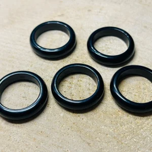Bague en Obsidienne noire