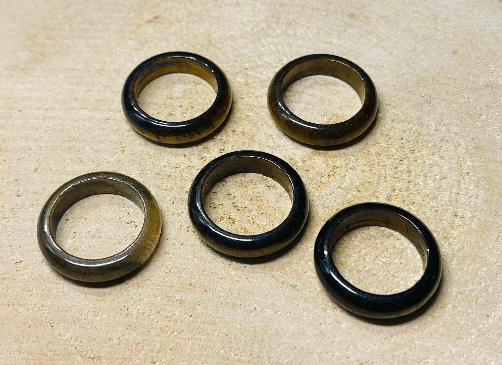 Bague en Oeil de tigre, taille 61 – Image 3