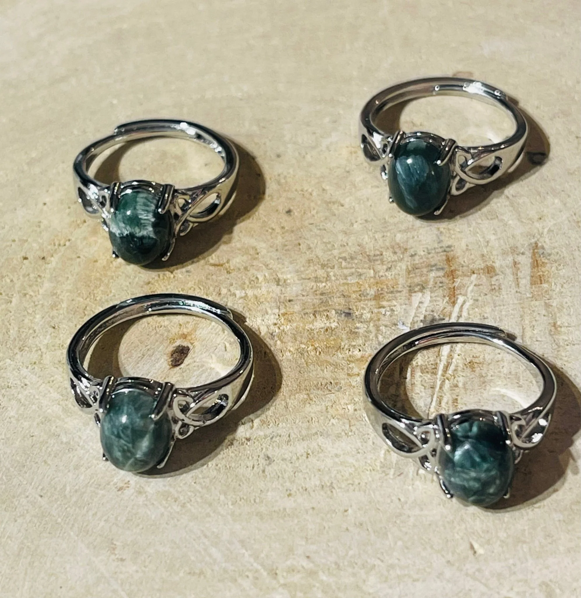 Bague en Séraphinite, Taille réglable – Image 4