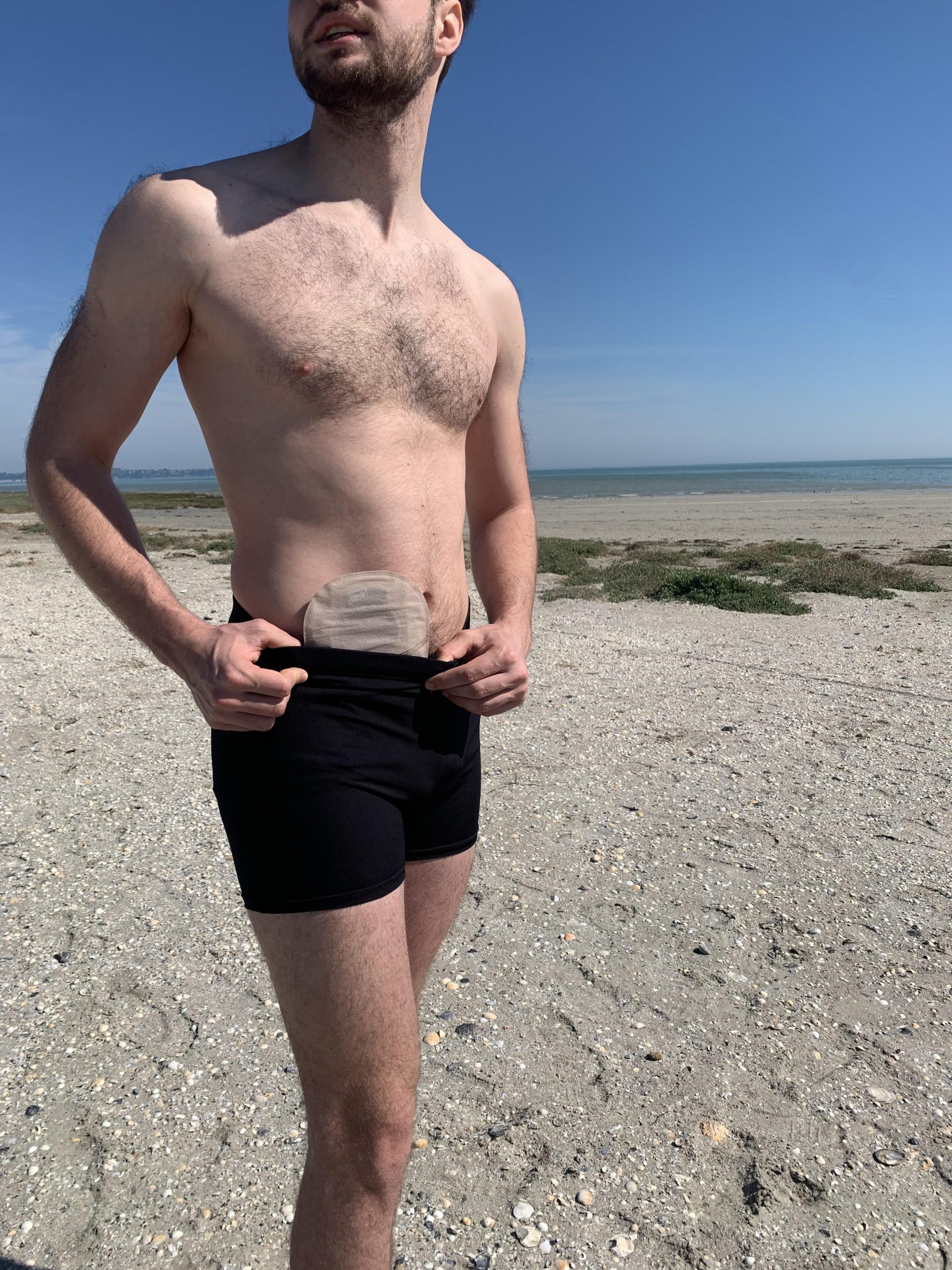 Boxer Bain adapté stomie – Taille Haute – Homme – Image 3