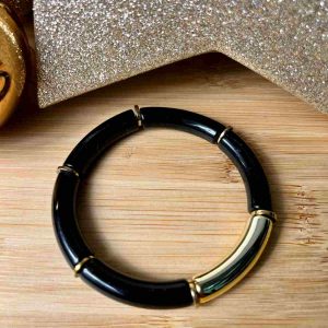 BRACELET DORE ET NOIR