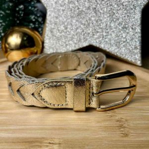 CEINTURE TRESSE DORE