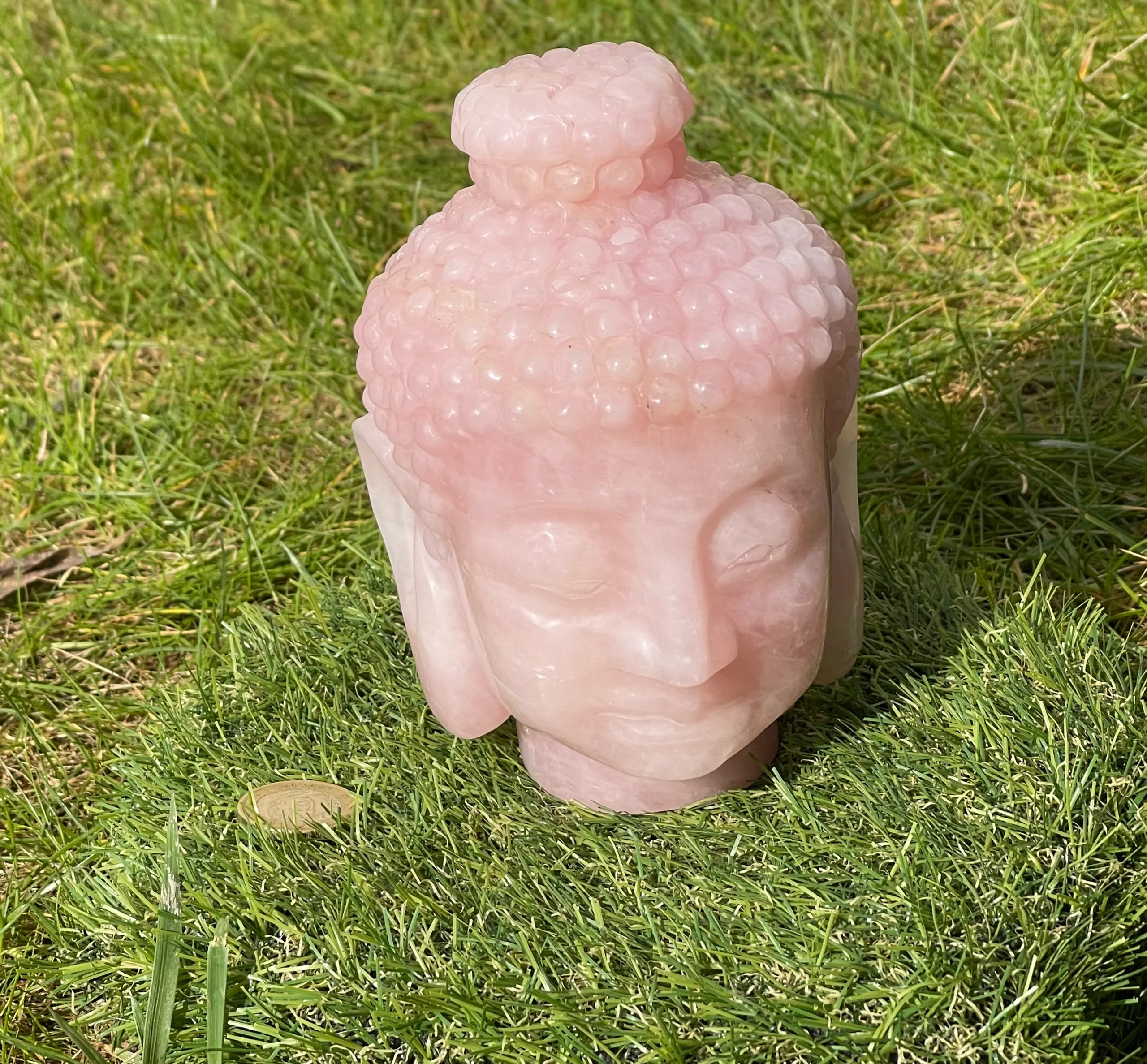 Magnifique Bouddha en Quartz rose – Image 4