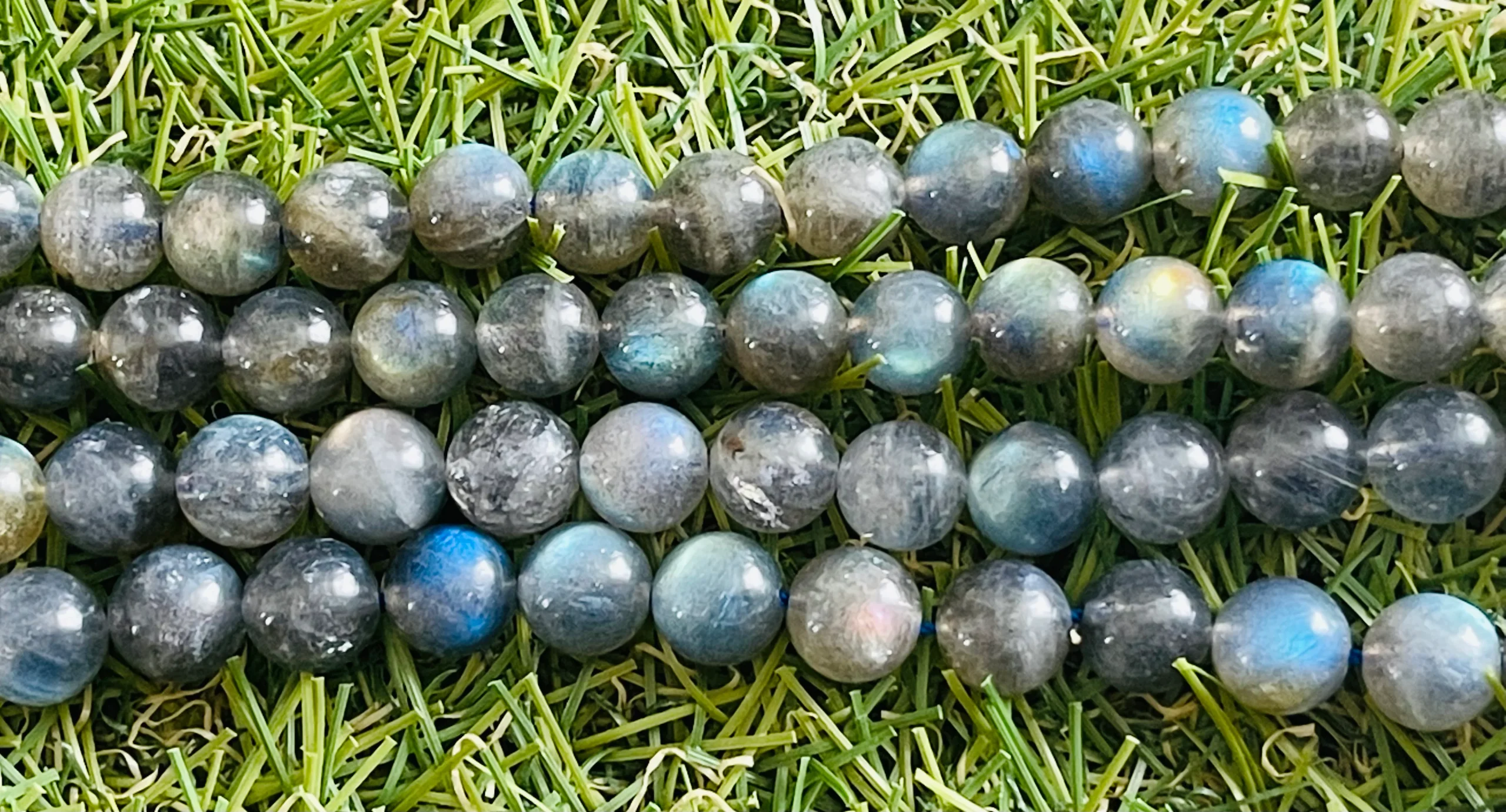 Perles en pierre naturelle en Labradorite en 8 mm